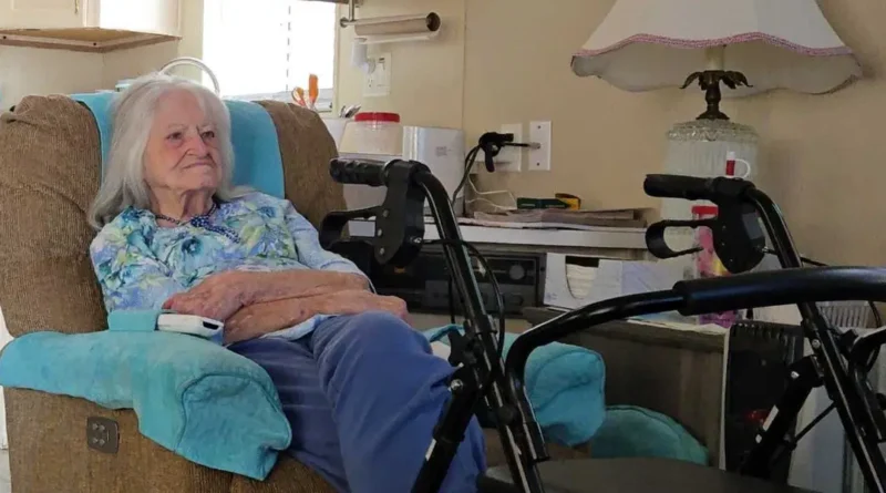 We couldn't afford to pay for my mom's dementia assisted living anymore. She moved into a tiny house next door to me.