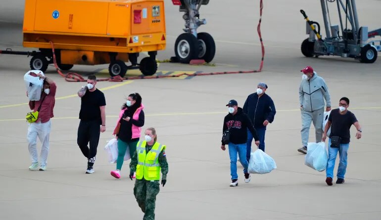 passengers leave hantavirus ship