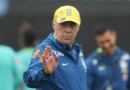 FILE - Brazil's coach Carlo Ancelotti gestures during a training session ahead of a friendly soccer match against South Korea in Goyang, South Korea, Tuesday, Oct. 7, 2025. (AP Photo/Lee Jin-man, File)