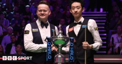 Shaun Murphy & Wu Yize pose with the trophy