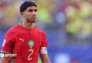 Achraf Hakimi pictured in Morocco kit