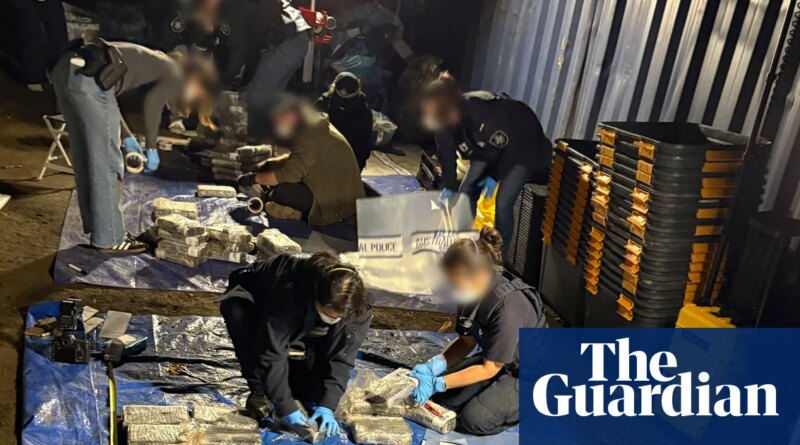 Almost three tonnes of cocaine found buried under Sydney property in Australia’s biggest ever seizure, police say