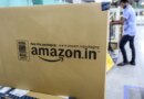 A package sits ready for shipment at the Amazon.com Inc. fulfillment center in Hyderabad, India