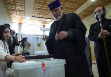 Armenia's ruling party leads parliamentary vote with 57% in early results