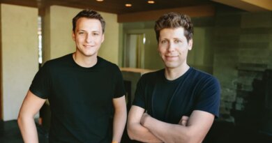Worldcoin Project Co-founders Alex Blania (L) and Sam Altman (R)