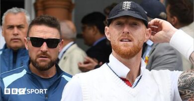 Brendon McCullum and Ben Stokes after the first Test between England and New Zealand