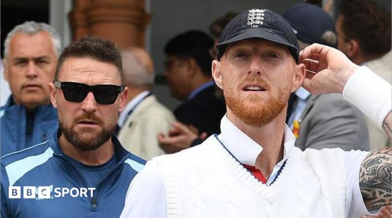 Brendon McCullum and Ben Stokes after the first Test between England and New Zealand