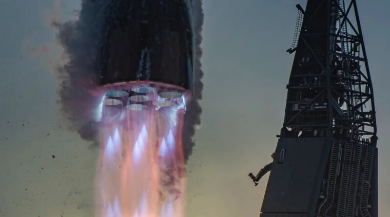 Blue Origin's New Glenn 3 during liftoff in April 2026