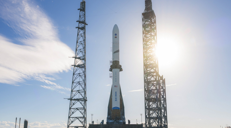 Blue Origin's New Glenn rocket on the launch pad