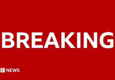 BBC breaking news image, with the word "breaking" against a red background