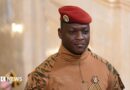 Burkina Faso's military leader Ibrahim Traore wearing a military uniform with a red hat