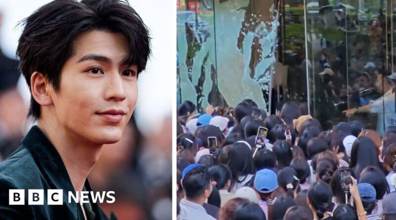 China: Fans break glass door trying to see Netflix star