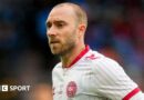 Christian Eriksen looks on during Denmark's friendly with DR Congo in June 2026