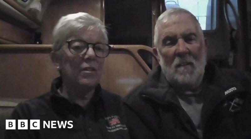 Couple on board yacht describe encounter with Russian warship