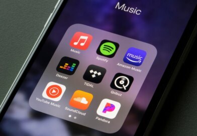Assorted Music Apps on smartphone screen
