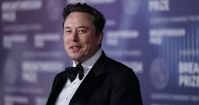 South African businessman Elon Musk arrives at the Tenth Breakthrough Prize Ceremony at the Academy Museum of Motion Pictures in Los Angeles, California, on April 13, 2024. (Photo by ETIENNE LAURENT/AFP via Getty Images)
