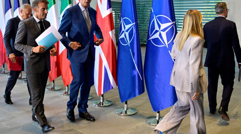 European leaders pledge unity after recent tensions ahead of NATO summit