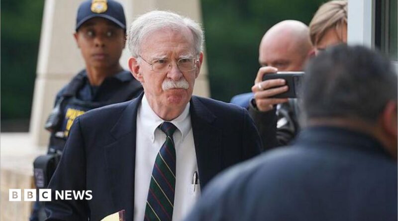 John Bolton arrives in court on Friday