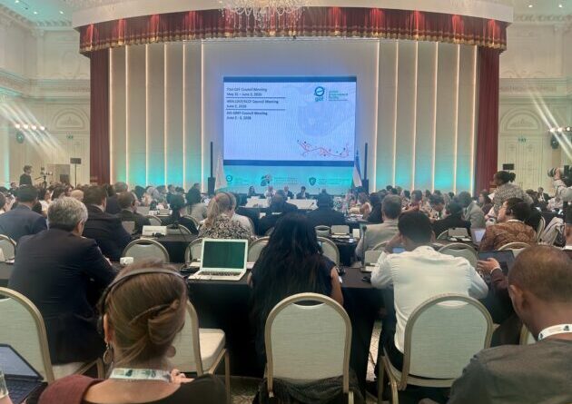 The Eighth Assembly of the Global Environment Facility (GEF) is currently being held at the Congress Center of Samarkand, Uzbekistan. Nearly 150 delegates from across the world are participating in the week-long conference. Credit: Stella Paul/IPS