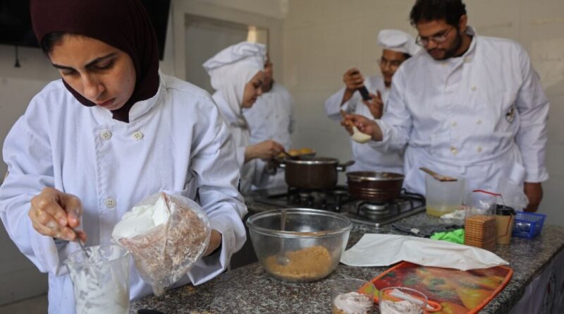 Gazans nourish dreams at twice-bombed culinary school