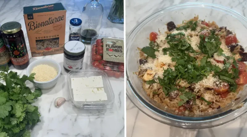I made Ina Garten's easy pasta salad. It's so good that I'll be bringing it to every cookout this summer.