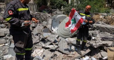 In Lebanon, first responders salvage memories from debris of destroyed HQ