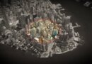 a 3D aerial photo of lower Manhattan, darkened, showing a ring over a radius across the city, showing a geofence warrant.