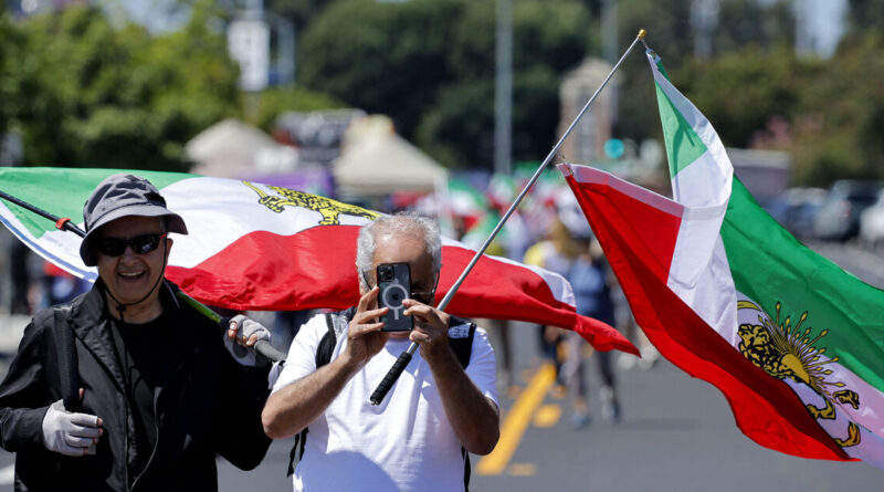 Iranian Americans protest Iran government ahead of World Cup match in LA