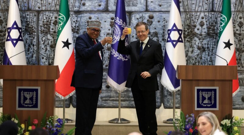 Israel fetes Somaliland’s leader as it seeks to expand Red Sea influence