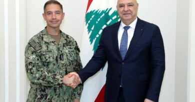 Lebanon president tells US commander will exert sovereignty over all country's territory