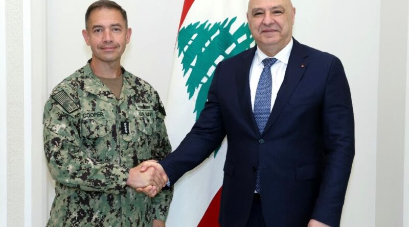 Lebanon president tells US commander will exert sovereignty over all country's territory