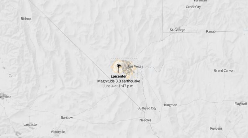 Map: 3.8-Magnitude Earthquake Shakes Las Vegas