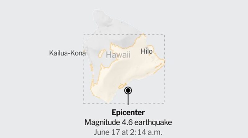 Map: 4.6-Magnitude Earthquake Shakes Hawaii