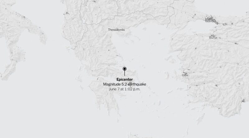 Map: 5.2-Magnitude Earthquake Shakes Greece