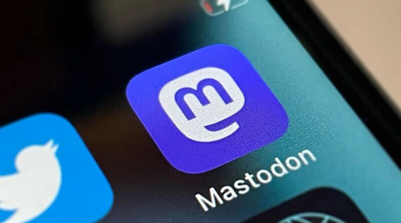 Mastodon icon on a portion of smartphone screen