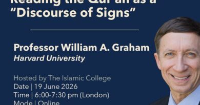 Monthly talk - Reading the Qur'an as a "Discourse of Signs" - Professor William A. Graham - The Islamic College