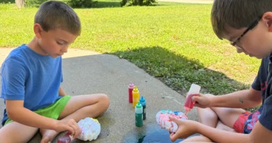 My kids' summer schedule includes both fun and chores. We get the boring stuff done first.