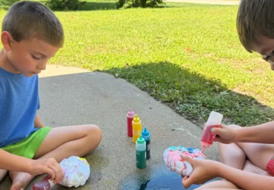 My kids' summer schedule includes both fun and chores. We get the boring stuff done first.