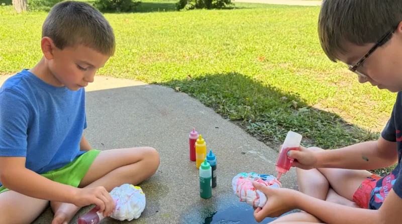 My kids' summer schedule includes both fun and chores. We get the boring stuff done first.