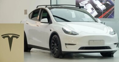 white Tesla