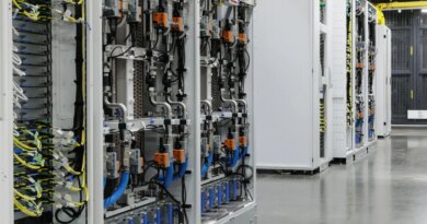 racks of GPUs (graphics processing units) with a closed-loop liquid cooling system are seen inside an operational Microsoft data centre in Karawang, West Java.
