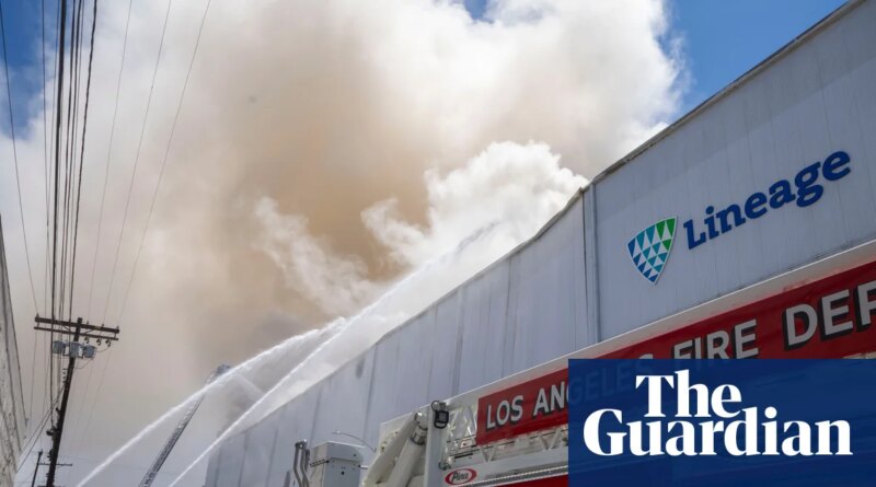 Newsom declares state of emergency for LA as firefighters battle warehouse blaze