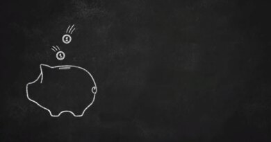 illustration of a piggy bank on a chalkboard