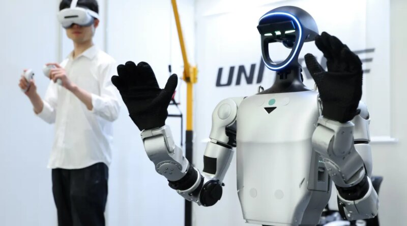 An exhibitor demonstrates a Unitree Robotics G1 humanoid robot at the Humanoids Summit in Tokyo, Japan, on Friday, May 29, 2026. The summit is scheduled to continue through May 29. Photographer: Kiyoshi Ota/Bloomberg
