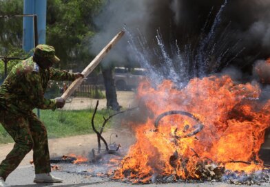 Photos: Protest outside Kenya’s planned US Ebola quarantine centre
