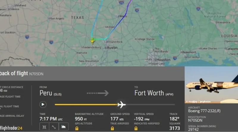 Pilots react to a Boeing 777 freighter that came within feet of the ground in a 'reckless' stunt over Texas