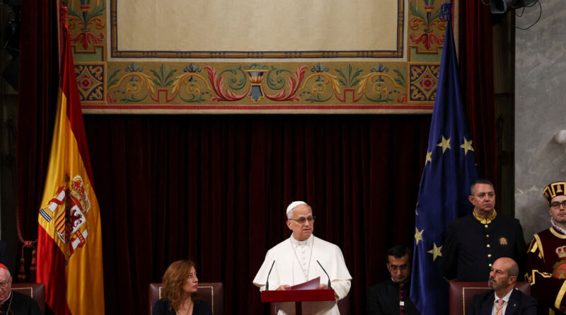 Pope Leo warns Spain's parliament the world is in 'profound' crisis