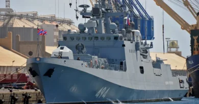 Russian guided-missile frigate fires warning shots at British civilian yacht in English Channel