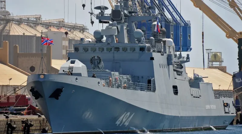 Russian guided-missile frigate fires warning shots at British civilian yacht in English Channel