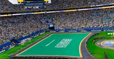 Saudi Arabia's Flag Kept Above The Ground at The FIFA World Cup 2026